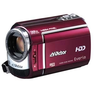 (中古品) JVCケンウッド ビクター ハードディスクビデオカメラ Everio エブリオ ルージュレッド GZ-MG330-R