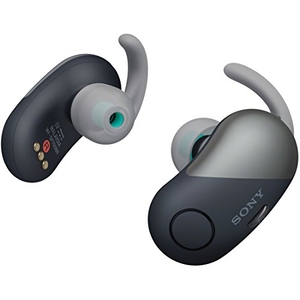 (中古品) ソニー 完全ワイヤレスノイズキャンセリングイヤホン WF-SP700N : Amazon Alexa搭載 Bluetooth対応 左右分離型 防滴仕様 2018年モデル ブラック/ WF-SP700N BM