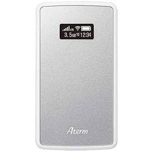 (中古品) NECプラットフォームズ Aterm Wi-Fi モバイルルーター tri band MP02LN SW メタリックシルバー PA-MP02LN-SW