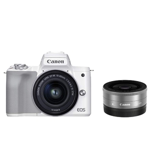 中古品) Canon ミラーレス一眼カメラ EOS Kiss M2 ダブルレンズキット 