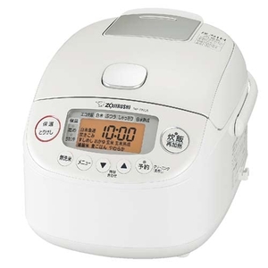 (中古品) 象印マホービン 炊飯器 3合 圧力IH式 極め炊き 黒まる厚釜 ホワイト NP-RN05-WA