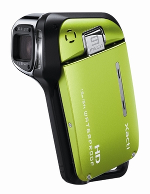 (中古品) SANYO ハイビジョン 防水デジタルムービーカメラ Xacti (ザクティ) DMX-CA9 グリーン DMX-CA9(G)