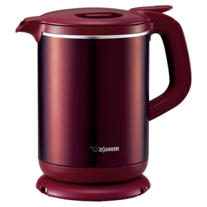 (中古品) 象印 電気ケトル 1.0L 沸騰後1時間90℃保温 メタリックレッド CK-AW10-RM