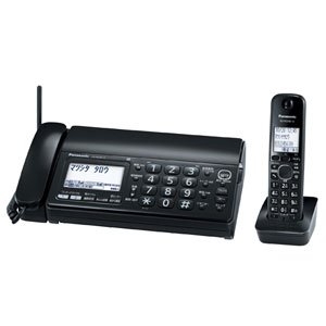 (中古品) パナソニック おたっくす デジタルコードレスFAX 子機1台付き 1.9GHz DECT準拠方式 ブラック KX-PD301DL-K