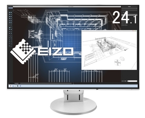 (中古品) EIZO FlexScan 24.1インチ ディスプレイ モニター (WUXGA/IPSパネル/ノングレア/ホワイト/5 無輝点保証) EV2456-RWT