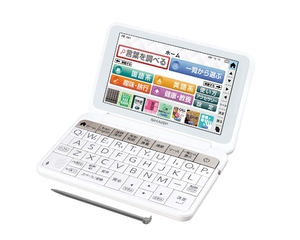 (中古品) シャープ カラー電子辞書 Brain 生活・教養モデル ホワイト系 2018年秋モデル PW-AA1-W