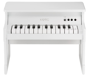 (中古品) KORG tinyPIANO タイニーピアノ ミニ鍵盤25鍵 ホワイト 自動演奏デモソングを50曲内蔵