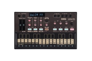 (中古品) KORG(コルグ) デジタル シンセサイザー 16ステップシーケンサー 電池駆動 スピーカー内蔵 ヘッドフォン使用可 どこでも使えるコンパクトサイズ ブラックvolca fm