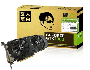 (中古品) 玄人志向 ビデオカードGEFORCE GTX 1060搭載 GF-GTX1060-6GB/OC/DF