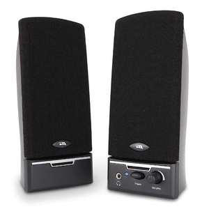 (中古品) Cyber Acoustics 4 Watt 2.0 Computer Speaker System - Black (CA-2014) by Cyber Acoustics [並行輸入品]