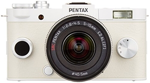 (中古品) PENTAX ミラーレス一眼 Q-S1 ズームレンズキット [標準ズーム 02 STANDARD ZOOM] ピュアホワイト 06191