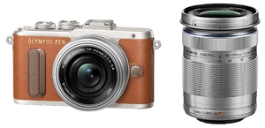 (中古品) OLYMPUS ミラーレス一眼 E-PL8 ダブルズームキット ブラウン