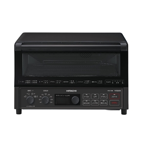 (中古品) 日立 コンベクション オーブントースター HMO-F200 B ストーンブラック 1,300W 4枚焼き 遠赤ヒーター ノンフライ調理