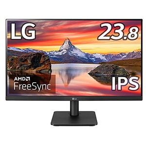 (中古品) LG フレームレス モニター ディスプレイ 24MP400-B 23.8インチ/フルHD/IPS非光沢/HDMI,D-Sub/FreeSync/75Hz/フリッカーセーフ、ブルーライト低減機能/安心・無輝点保証