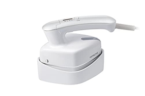 (中古品) 日立(HITACHI) 衣類スチーマー スチームアイロン ワンプッシュ連続スチーム 2段階スチーム 3段階温度切替 ブラシ付き CSI-RX2A W パールホワイト