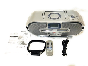 (中古品) Panasonic パナソニック RX-MDX77-S シルバー パーソナルMDシステム （CD/MD/カセットAM/FMラジオデッキ/ラジカセ）