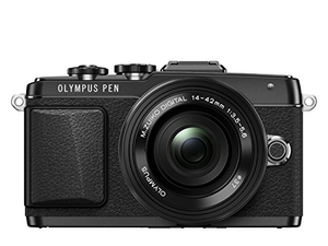 (中古品) OLYMPUS PEN Lite E-PL7 14-42mm EZレンズキット ブラック ミラーレス一眼 E-PL7 EZ LKIT BLK