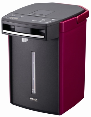 (中古品) TIGER 蒸気レスVE電気まほうびん とく子さん 電気ポット レッド 3.0L PIA-A300-RI