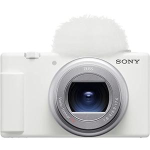 (中古品) ソニー(SONY) コンパクトデジタルカメラ VLOGCAM Vlog用カメラ ZV-1II ボディ ウィンドスクリーン付属 18-50mm F1.8-4.0 ズームレンズ ホワイト ZV-1M2 W