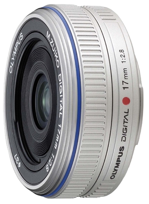 (中古品) OLYMPUS パンケーキレンズ M.ZUIKO DIGITAL 17mm F2.8 シルバー