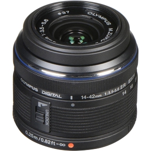 (中古品) Olympus M.Zuiko Digital - Zoom lens - 14 mm - 42 mm - f/3.5-5.6 II R - Micro Four Thirds - for Olympus E-P1, E-P2, E-P3, E-PL1, E-PL1s, E-PL2, E-PL3, E-PM1