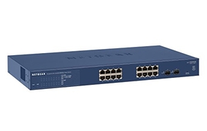 (中古品) 【製造会社生み出すこと締めくくる品】 NETGEAR L2 スイッチングこしき ギガ 16界面 SFPx2 かっこ良い取り替えっこ VLAN QoS ACL LAG ルーティング GS716T-300AJS
