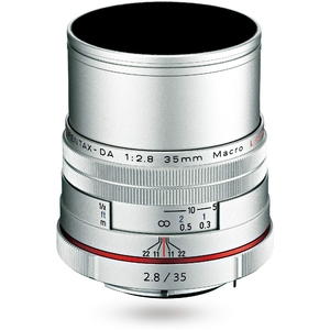(中古品) HD PENTAX-DA 35mmF2.8 Macro Limited シルバー 等倍マクロ 標準レンズ, DA リミテッドレンズシリーズ, アルミ削り出しボディ, 小型軽量設計, APS-C専用設計, HDコーティング, ボディ内手ぶれ補正機構搭載 ペンタックス一眼Kシリーズ 21460