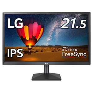 (中古品) LG モニター ディスプレイ 22MN430M-BAJP 21.5インチ/フルHD/IPS 非光沢/HDMI×2、D-Sub/FreeSync/ブルーライト低減、フリッカーセーフ/安心・無輝点保証