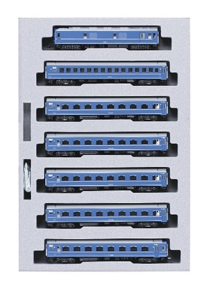 (中古品) KATO Nゲージ 24系 25形 臥榻急行列車 富士 基本原則 7両仕かける 10-855 鉄道線路ひな型 客車