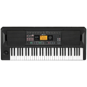 (中古品) KORG エンターテイナー キーボード EK-50 スピーカー内蔵 自宅練習 屋外での演奏 カフェライブ 自動伴奏 即興演奏 電池駆動可 譜面立て/アダプター付属