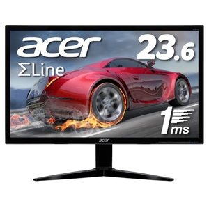 (中古品) Acer ゲーミングモニター SigmaLine 23.6インチ KG241Qbmiix 1ms 75Hz TN FPS向き フルHD FreeSync HDMIx2 スピーカー内蔵 ブルーライト軽減