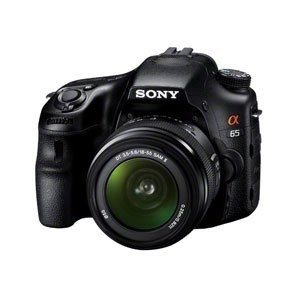 (中古品) SONY ミラーレス一眼 α65 ズームレンズキット DT 18-55mm F3.5-5.6 SAM II付属 SLT-A65VL