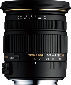 (中古品) SIGMA 標準ズームレンズ 17-50mm F2.8 EX DC OS HSM ニコン用 APS-C専用 583552