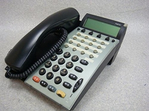 (中古品) DTP-16D-1D(BK) 黒 NEC Dterm75 16ボタン表示付TEL ビジネスフォン