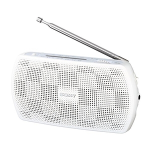 (中古品) ソニー ポータブルラジオ SRF-19 : ワイドFM対応 FM/AM ホワイト SRF-19 W