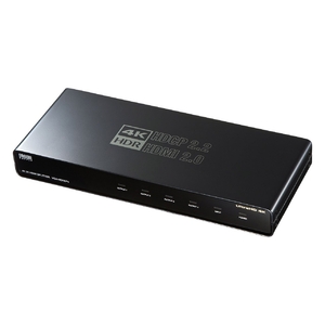 (中古品) サンワサプライ 4K/60Hz・HDR対応HDMI分配器(4分配) 18,085円