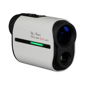 (中古品) Shot Navi(ショットナビ) ゴルフ レーザー距離測定器 Voice Laser Red Leo WH 視認性 赤色OLED採用 高速0.3秒計測 高低差 充電式 日本製