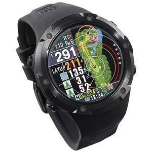 (中古品) ShotNavi Evolve PRO(ショットナビ) ブラック 大画面カラー液晶 最新GPSチップ「M10」 GPSゴルフナビ ゴルフ距離計 ゴルフウォッチ 競技利用OK FF