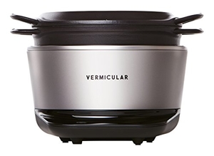(中古品) バーミキュラ ライスポット 5合炊き 炊飯器 ソリッドシルバー 専用レシピブック付 RP23A-SV