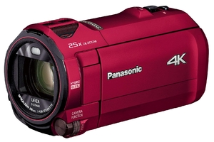 (中古品) パナソニック 4K ビデオカメラ VZX992M 64GB 光学20倍ズーム アーバンレッド HC-VZX992M-R