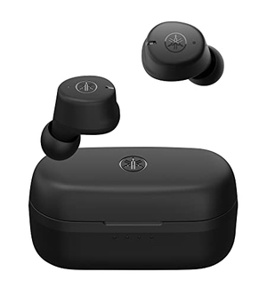(中古品) ヤマハ(YAMAHA) ワイヤレスイヤホン bluetooth TW-E3C(B) : リスニングケア/音声通話/ゲーミングモード/最大9+15時間再生/生活防水IPX5相当/AAC・aptX対応/イコライジング機能 ブラック