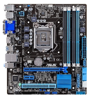 (中古品) ASUS Intel B75 搭載 マザーボード LGA1155対応 B75M-PLUS HDMI / DVI-D / D-Sub15ピン 【 microATX 】
