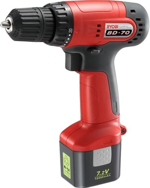 (中古品) リョービ(RYOBI) 7.2V充電式ドライバドリル BD-70