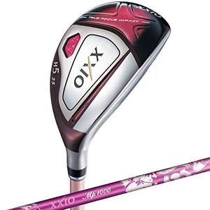 (中古品) DUNLOP(ダンロップ) ユーティリティ XXIO X ゼクシオ テン ハイブリッド MP1000L シャフト カーボン レディース 右 ボルドー ロフト角:22度 番手:H4 フレックス:A