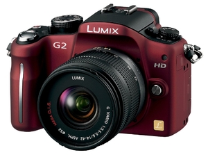 (中古品) Panasonic デジタル一眼カメラ G2レンズキット(14-42mm/F3.5-5.付属) コンフォートレッド DMC-G2K-R