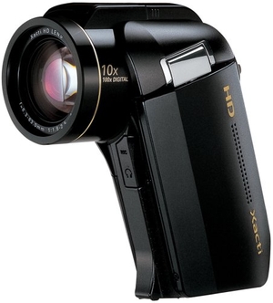 (中古品) SANYO ハイビジョン対応 デジタルムービーカメラ Xacti (ザクティ) ブラック DMX-HD1010(K)