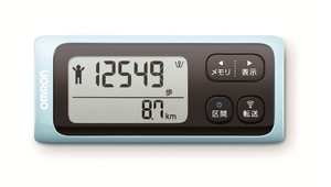 (中古品) オムロン(OMRON) 歩数計 WellnessLink ブルー HJ-205IT-B