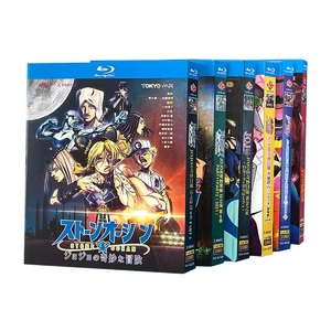 (中古品) 【JOJOの奇妙な冒険1~6期+黄金の風+劇場版+OVA 】Blu-ray全巻16枚組入完全版