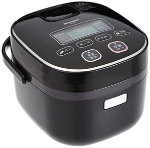 (中古品) シャープ 炊飯器 3合 黒厚釜 球面炊き ブラック KS-C5K-B