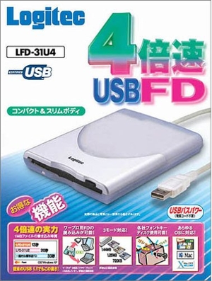 (中古品) Logitec 4倍速対応USB外付型FDユニット LFD-31U4